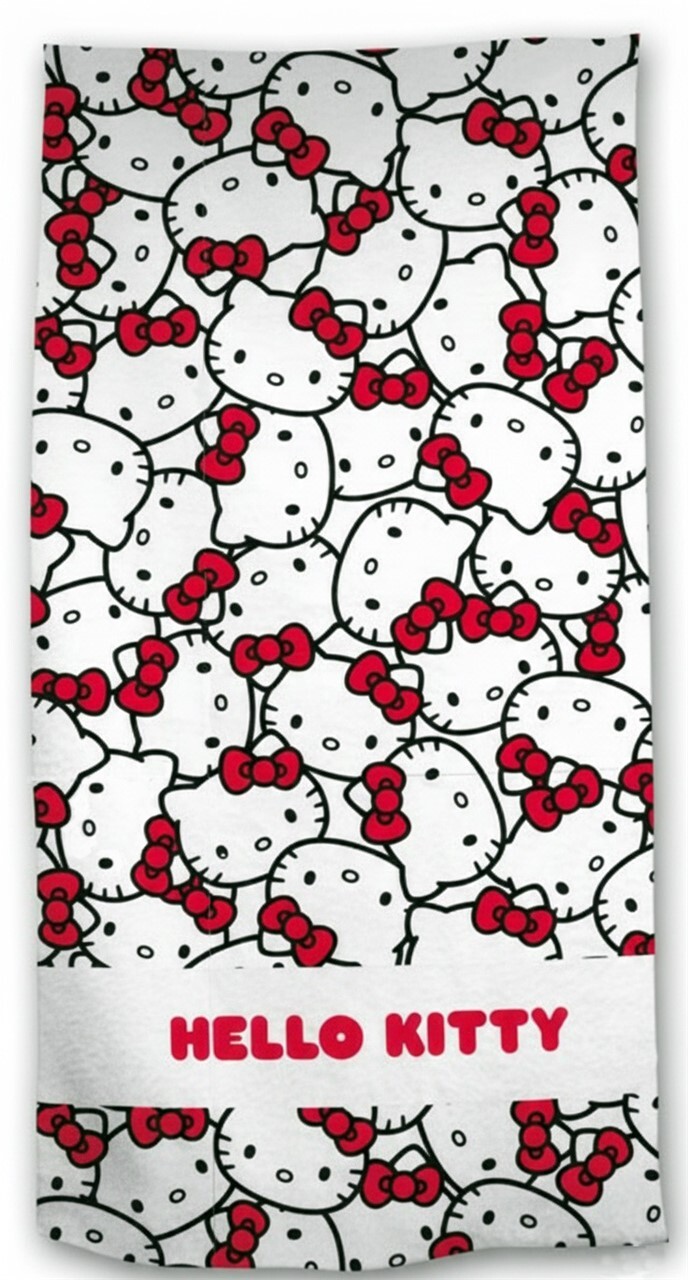 Toalha de Praia Hello Kitty Microfibra 70 x 140 cm