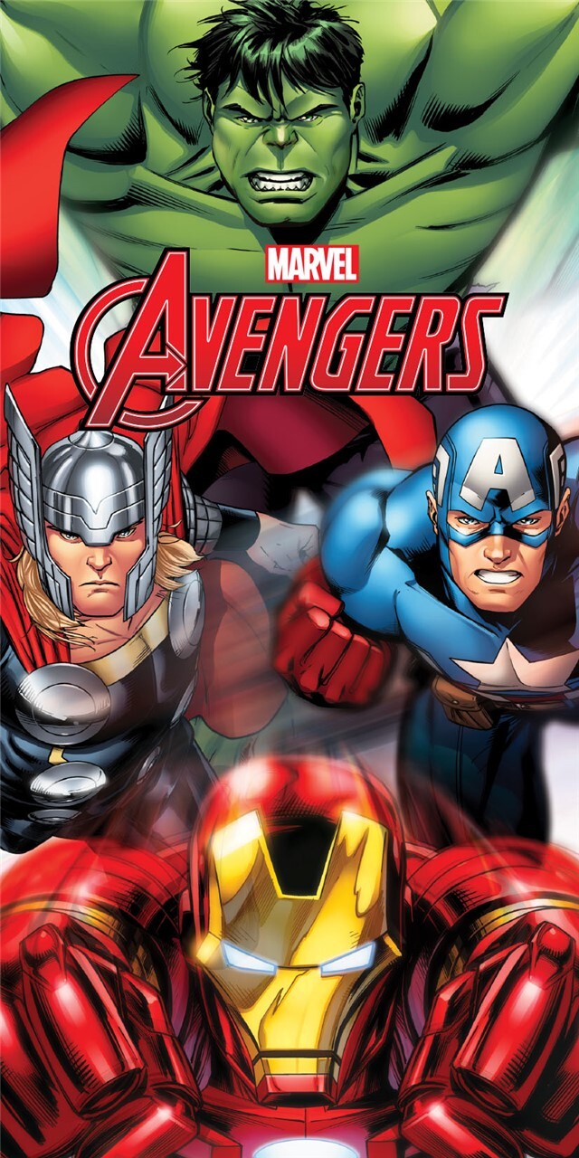 Toalha de Praia Avengers de 70x137cm