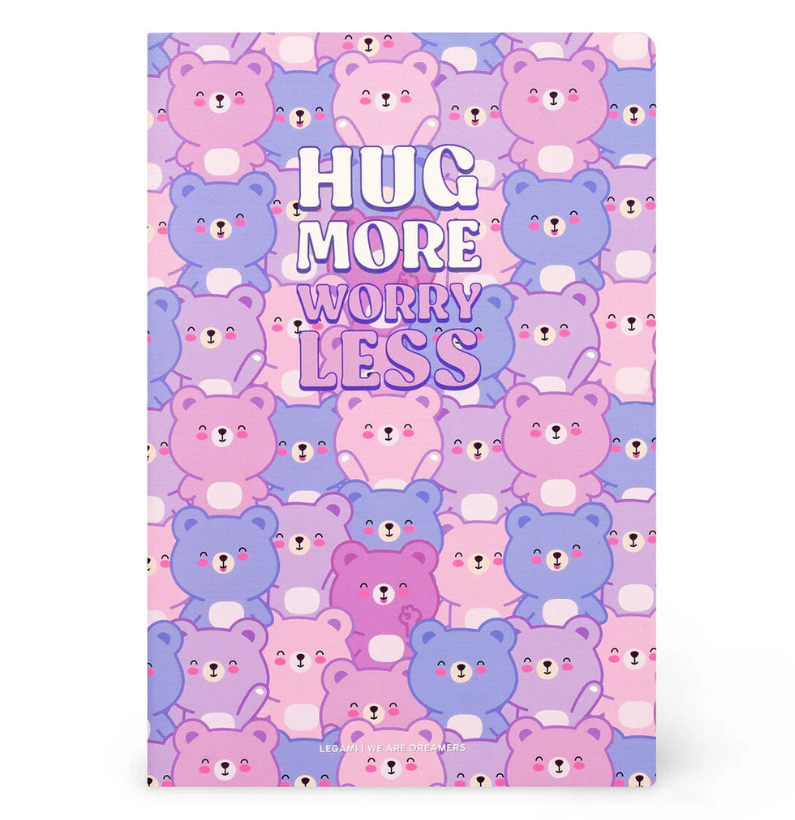 Caderno Grande B5 Pautado Bear Legami