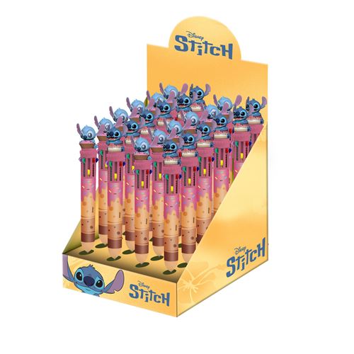 Caneta Lilo e Stitch com 10 Cores - 1 Unidade - Envio Aleatório
