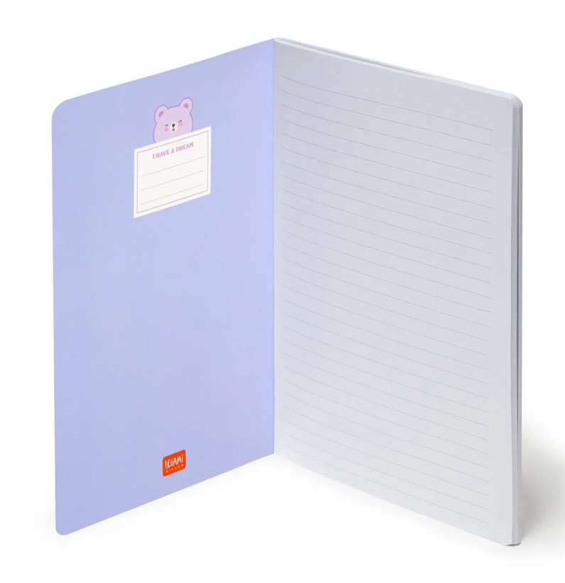 Caderno A5 Pautado Ursinho Legami