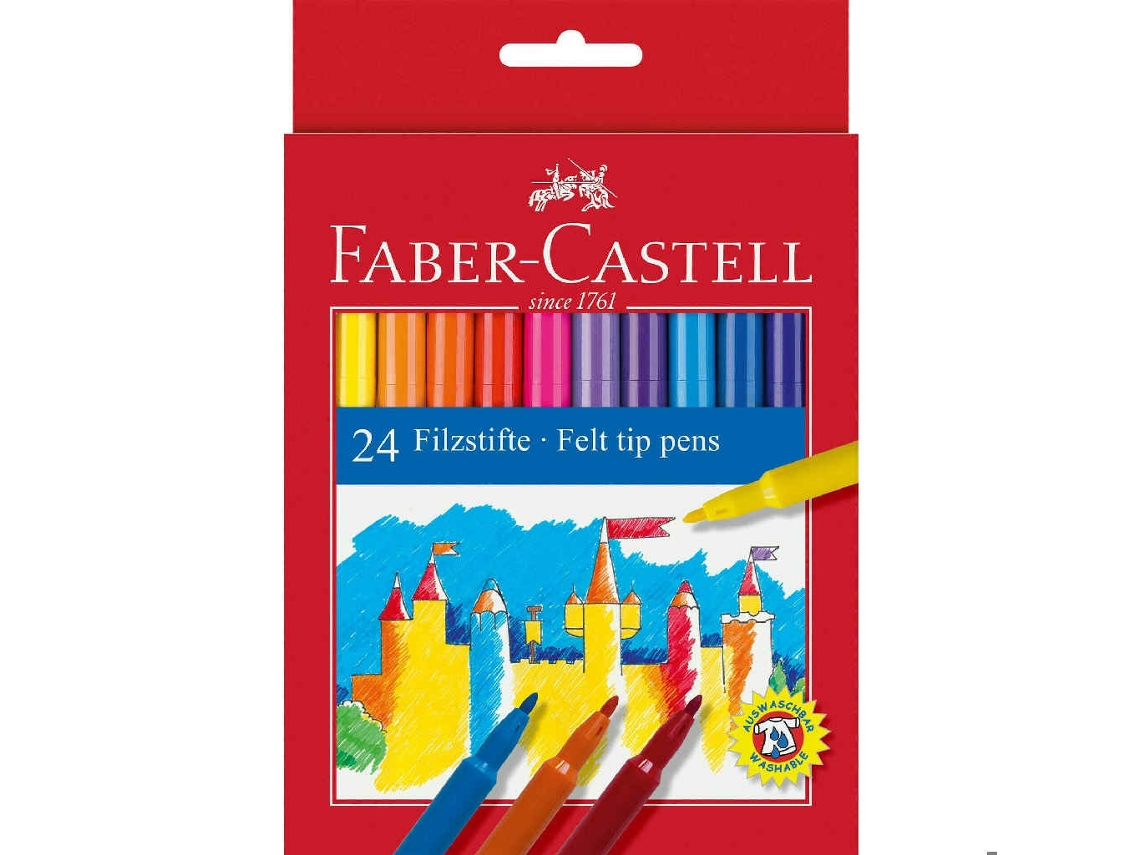 Caneta de Feltro Faber Castell(24)