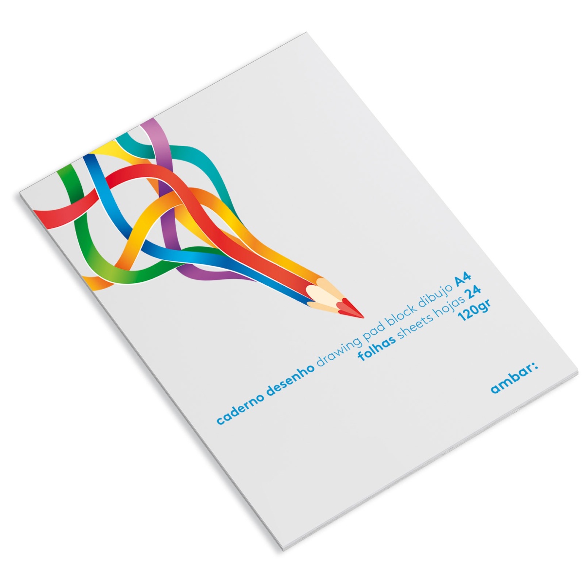 Bloco papel Cavalinho Ambar A4