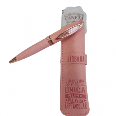 H&H - Caneta de Bambú com Bolsa Bárbara