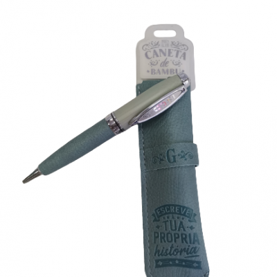  H&H - Caneta de Bambú com Bolsa G 