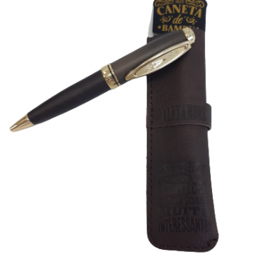 H&H - Caneta de Bambú com Bolsa Alexandre