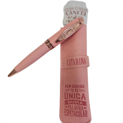 H&H - Caneta de Bambú com Bolsa Catarina