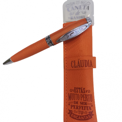 H&H - Caneta de Bambú com Bolsa Cláudia