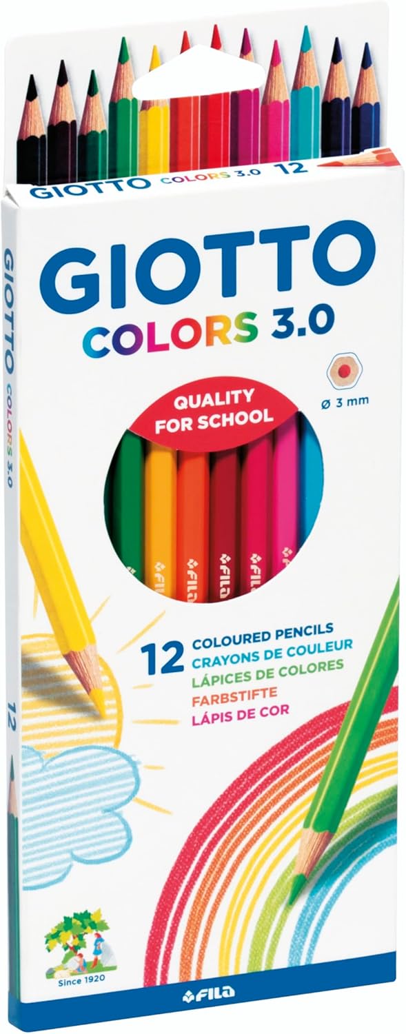 Caixa 12 lapis Giotto Colors 3.0mm