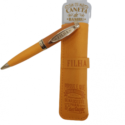 H&H - Caneta de Bambú com Bolsa Filha