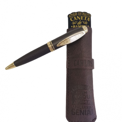 H&H - Caneta de Bambú com Bolsa Carlos