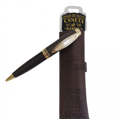 H&H - Caneta de Bambú com Bolsa Fernando