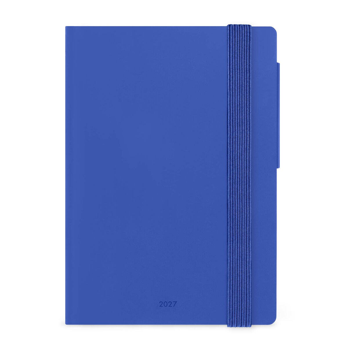Agenda Semanal Pequena de 12 Meses 2027 - Azul Eclético
