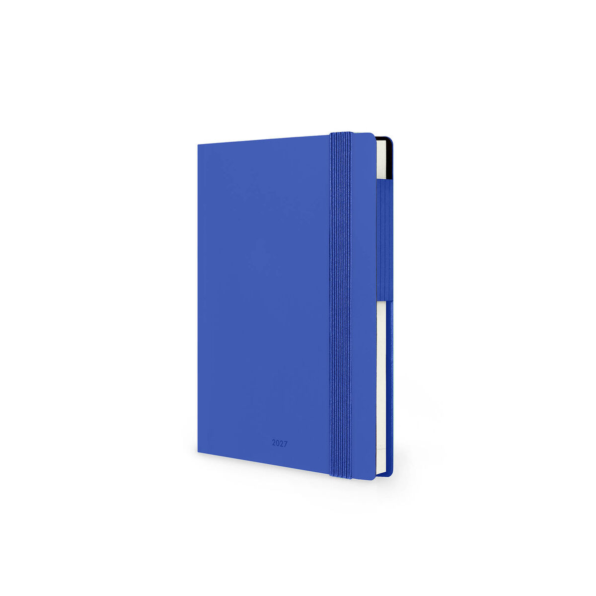 Agenda Semanal Pequena de 12 Meses 2027 - Azul Eclético