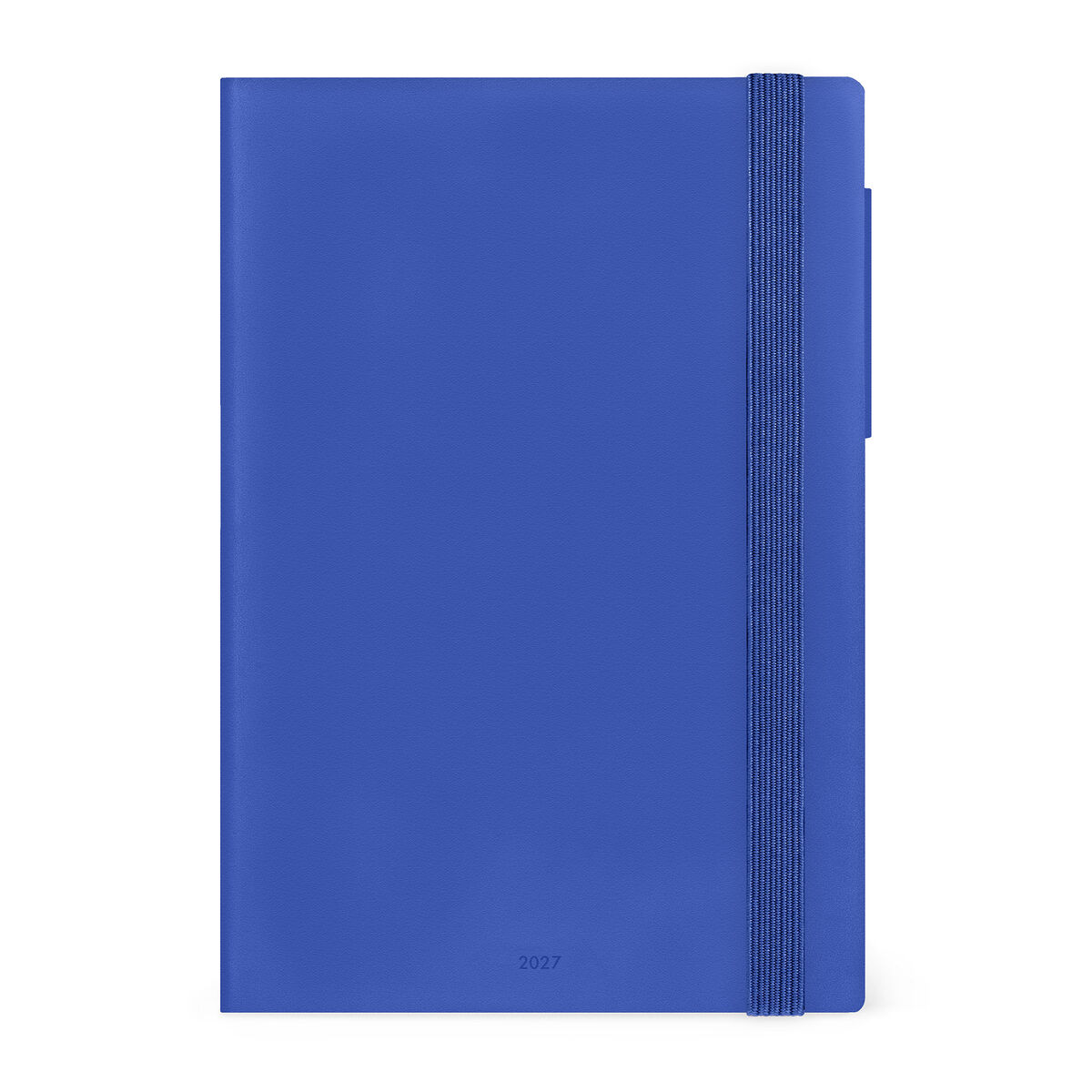 Agenda Diária Média de 12 Meses 2027 - Azul Eclético
