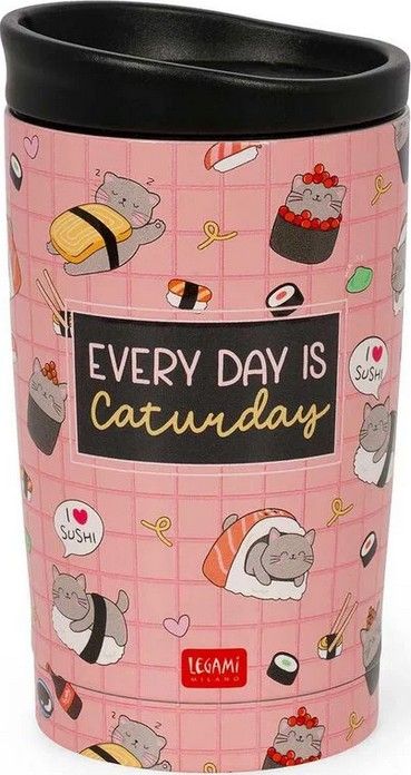Copo Térmico Legami | Sushi Cat Legami  Perfeito para chá, café, sumo ou água