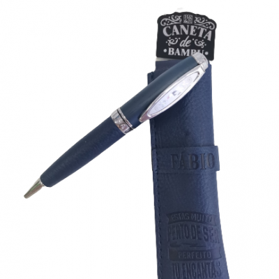 H&H - Caneta de Bambú com Bolsa Fábio