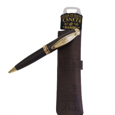H&H - Caneta de Bambú com Bolsa Gonçalo
