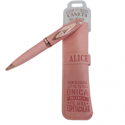 H&H - Caneta de Bambú com Bolsa Alice