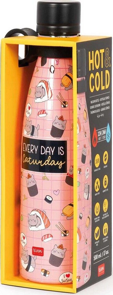 Garrafa térmica Gato Sushi 500ml Legami