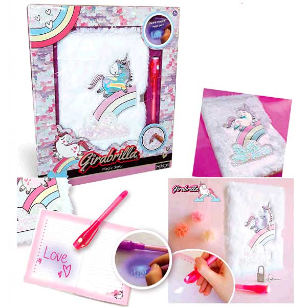 Gira-Brilha Diário Mágico Unicórnio Nice