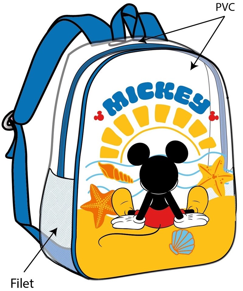 Mochila de Praia Anti Areia Disney Mickey de 31cm