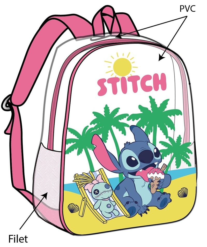 Mochila de Praia Anti Areia Lilo e Stitch de 31cm