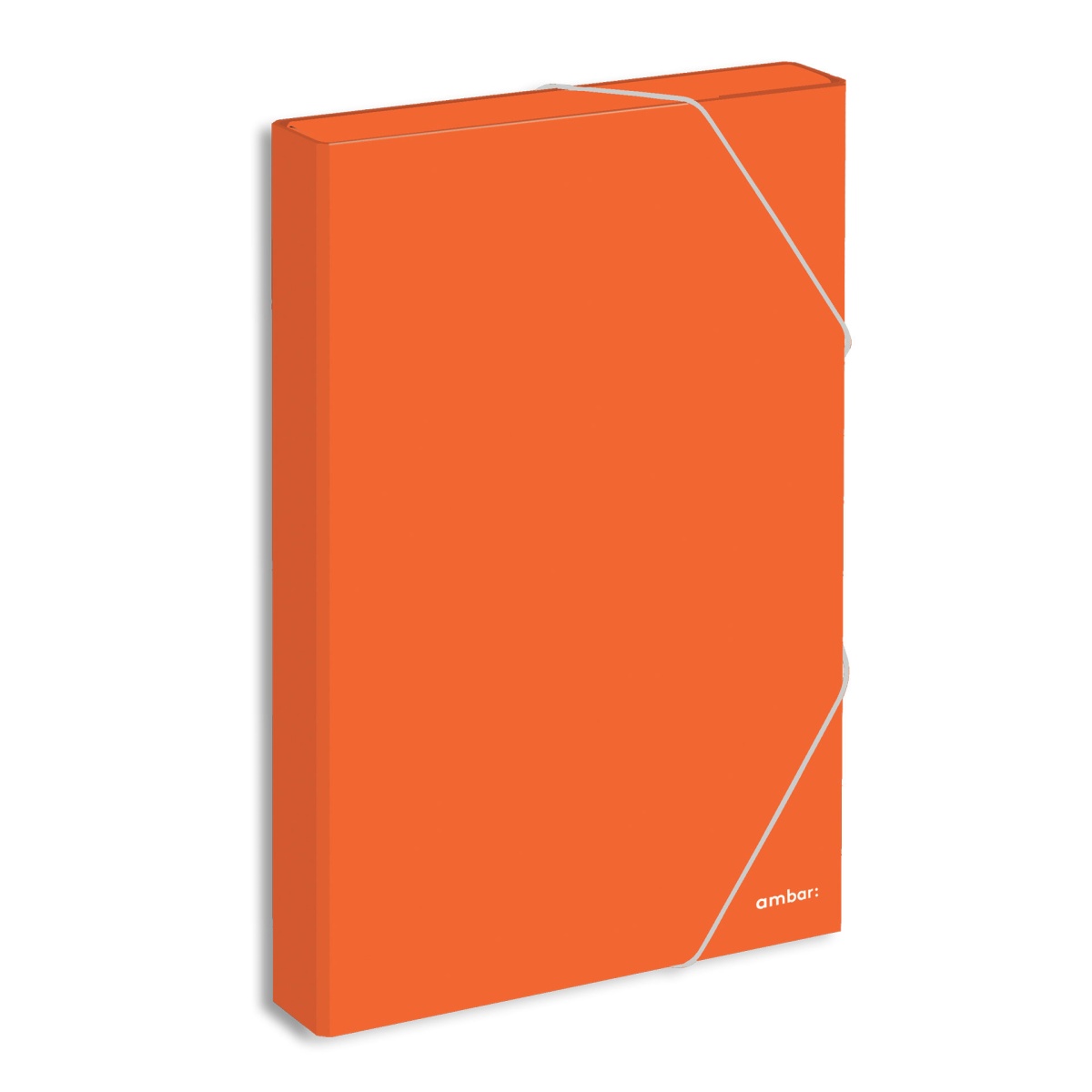 Pasta de elásticos almaço AMBAR School lombada de 40mm cores sortidas