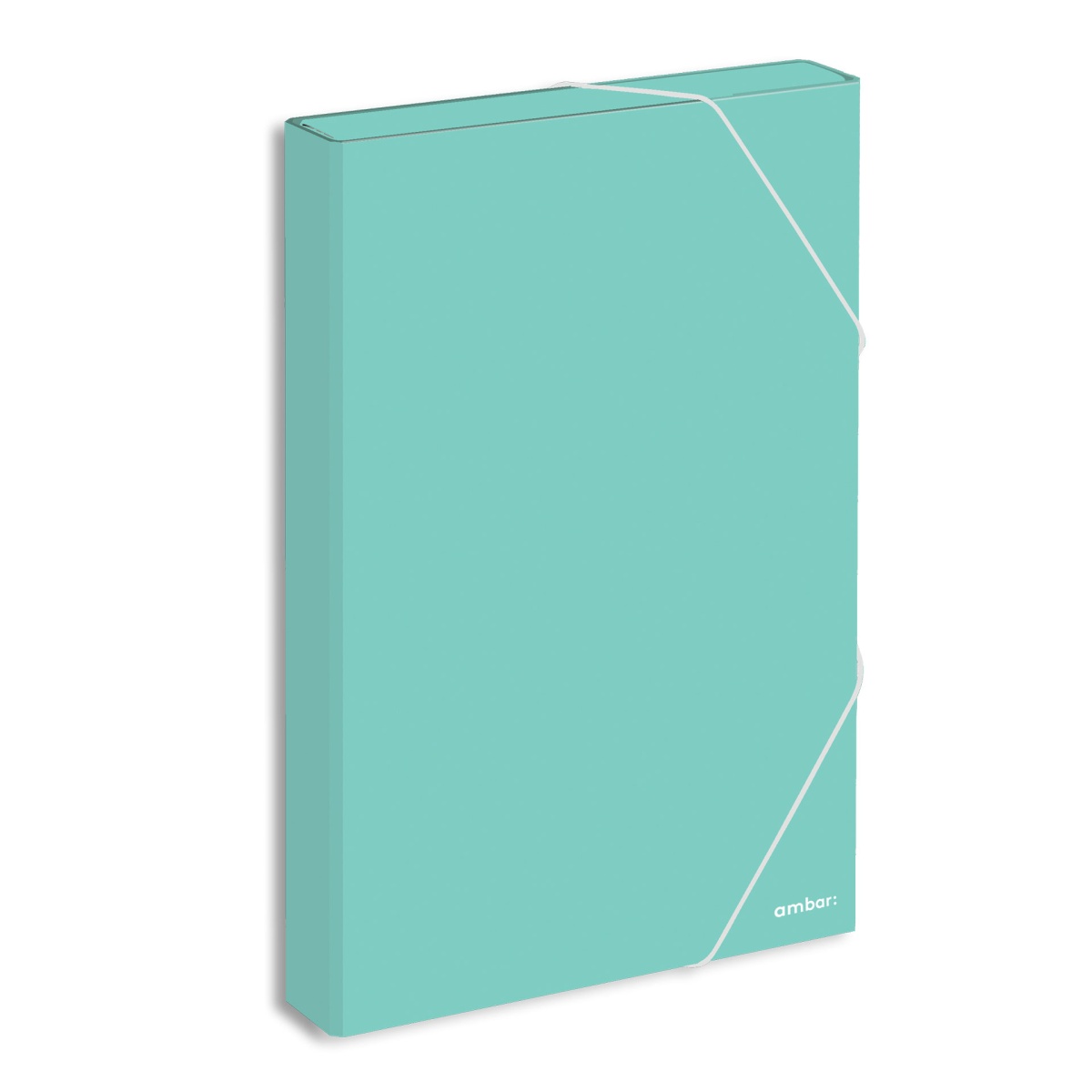 Pasta de elásticos almaço AMBAR School lombada de 40mm cores sortidas