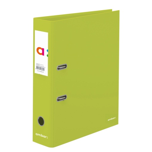 Dossier escolar A4 AMBAR School lombada larga 2 argolas verde alface