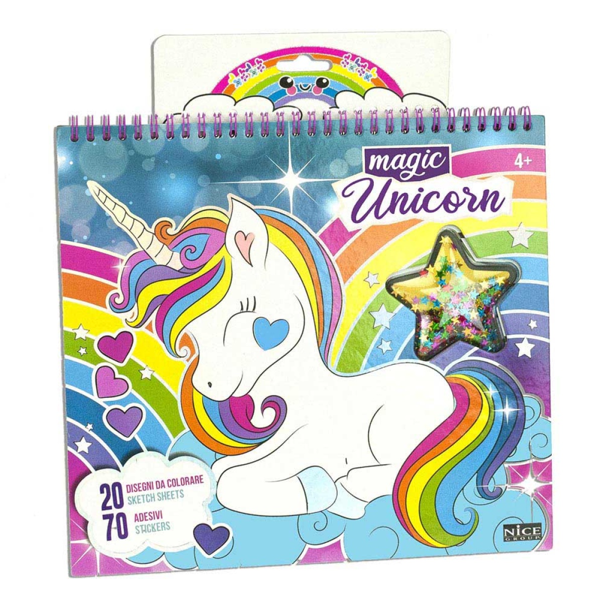 Livro de colorir NICE Magic Unicorn