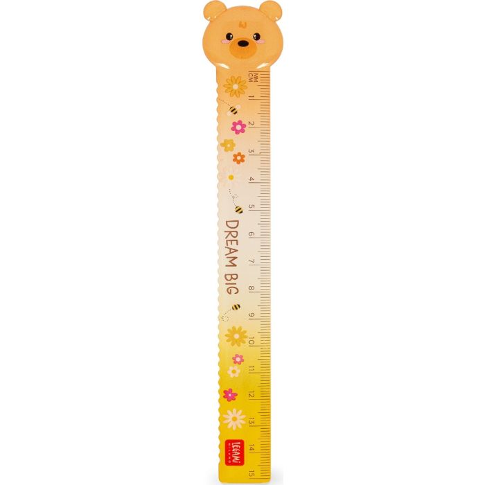 Régua de 15 cm Teddy Bear Legami | Coleção Bear Sweet Bear