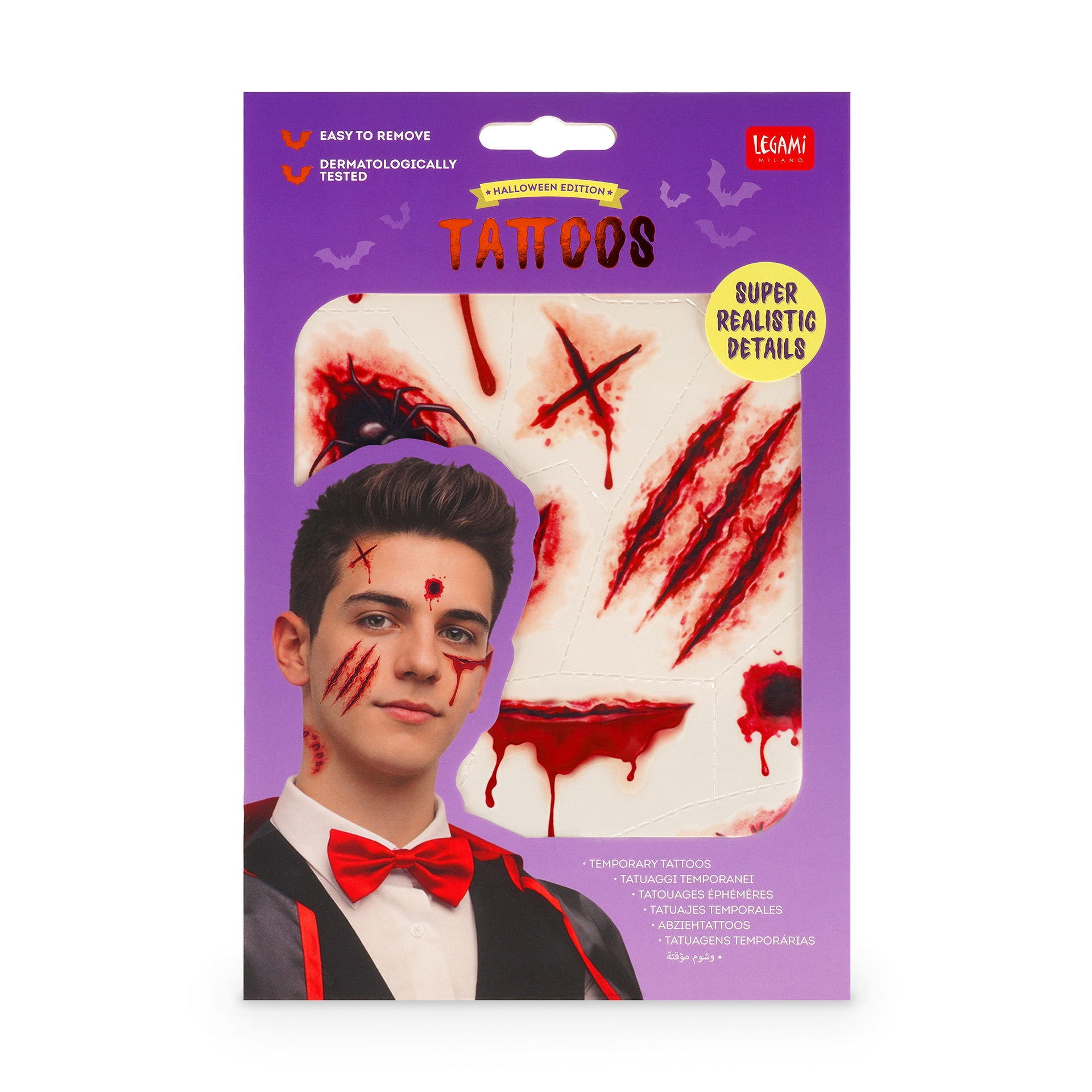 Tatuagens Temporárias Cicatrizes Halloween: Legami