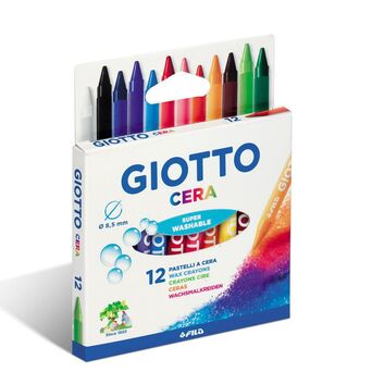 Lápis de Cera Giotto - 12 cores