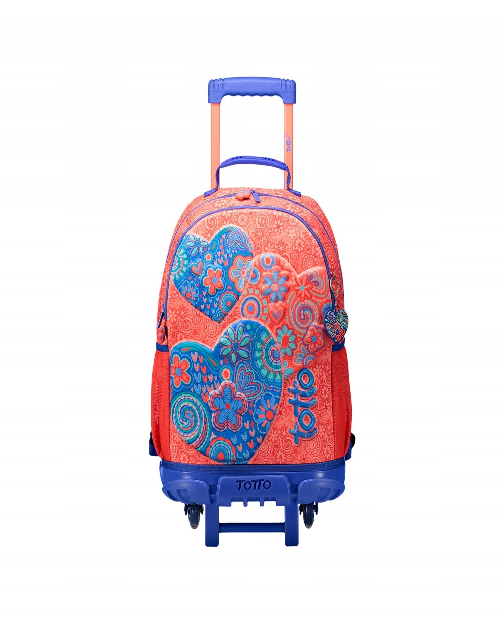 Mochila Totto Grande Laranja c/Rodas-48x32x21